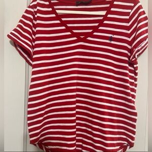 Polo Ralph Lauren Top | Women's | Large | Red Striped